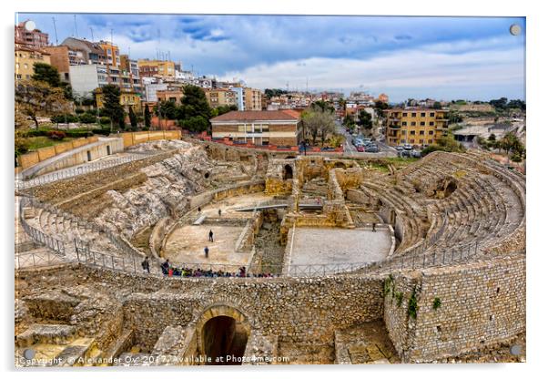 Spain, Tarragona, ancient Roman amphitheater Acrylic by Alexander Ov