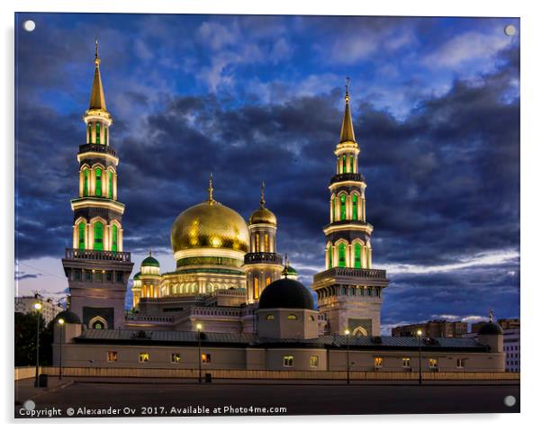 The new building of a mosque in Moscow Acrylic by Alexander Ov