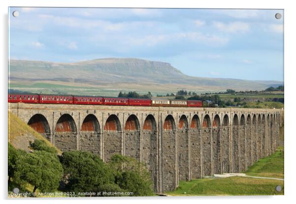 British India Line Ribblehead Acrylic by Andrew Bell