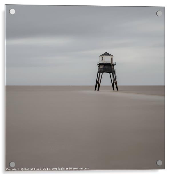 Dovercourt Lighthouse Acrylic by Robert Hook