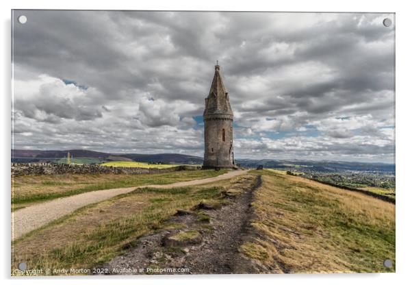 Hartshead Pike: A Tower of Royal Tribute Acrylic by Andy Morton