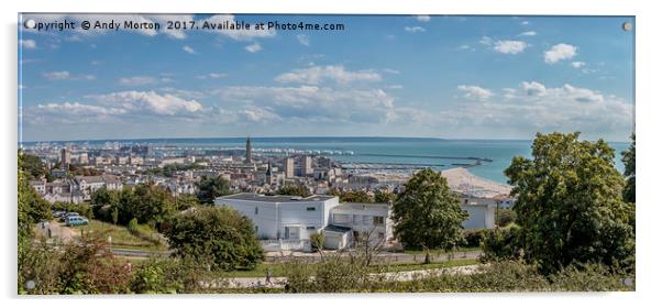 Panoramic View Of Le Havre, France Acrylic by Andy Morton