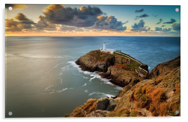 South Stack Lighthouse. Acrylic by Craig Breakey