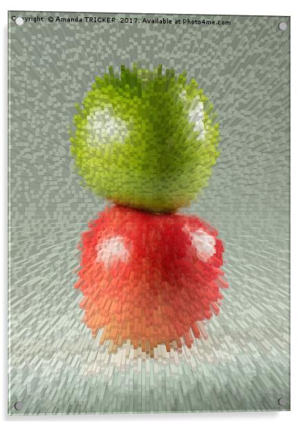 Apples  Acrylic by AMANDA TRICKER