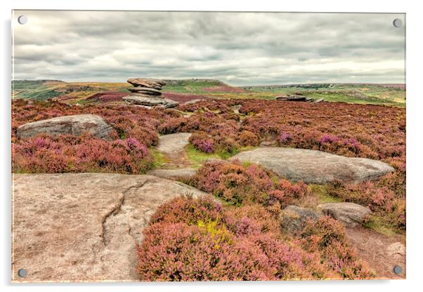 Surprise View in the Peak District Acrylic by James Marsden