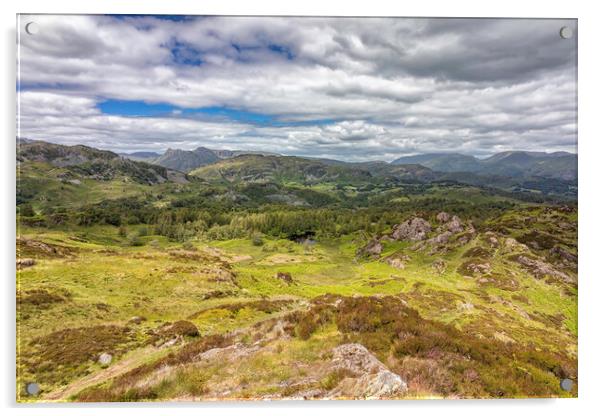 View from the top of Holme Fell Acrylic by James Marsden