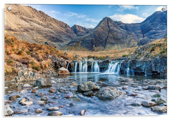 Fairy Pool Isle of Skye Acrylic by James Marsden