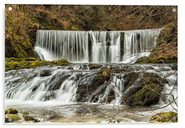 Majestic Ambleside Waterfall Acrylic by James Marsden