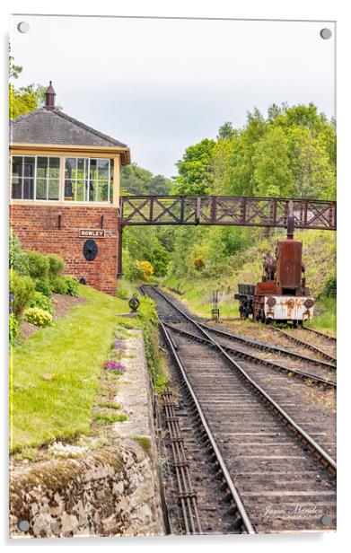 on the right Track Acrylic by James Marsden