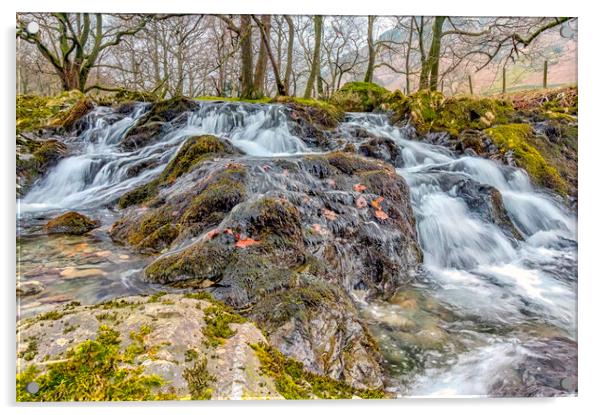 Majestic Ullswater Falls Acrylic by James Marsden