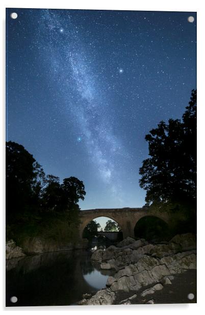 Devil's Bridge & the Milky Way Acrylic by Pete Collins