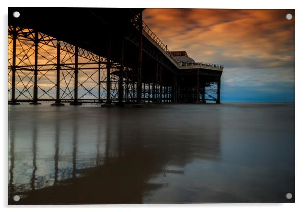"Ethereal Dance: The Enchanting Cromer Pier" Acrylic by Mel RJ Smith