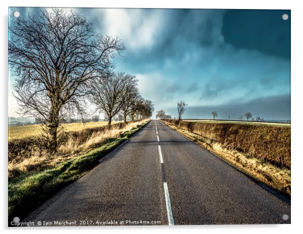 The Road to Marefield Acrylic by Iain Merchant