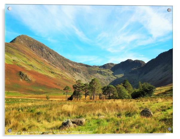 Lake District Hills  Acrylic by Kevin White