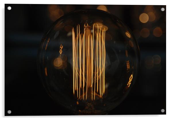Light Bulb Acrylic by Edward Stanford