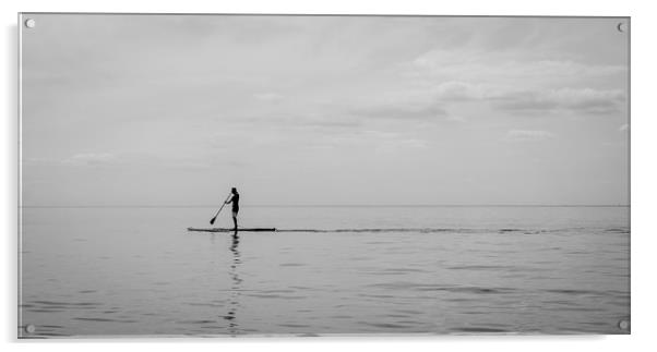 stand up paddle boarding Acrylic by james dorrington