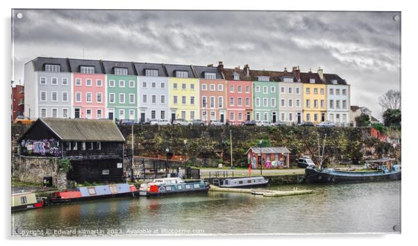 Coloured Houses, Bristol Acrylic by Edward Kilmartin