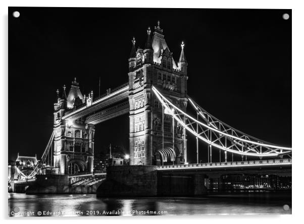 Tower Bridge Acrylic by Edward Kilmartin