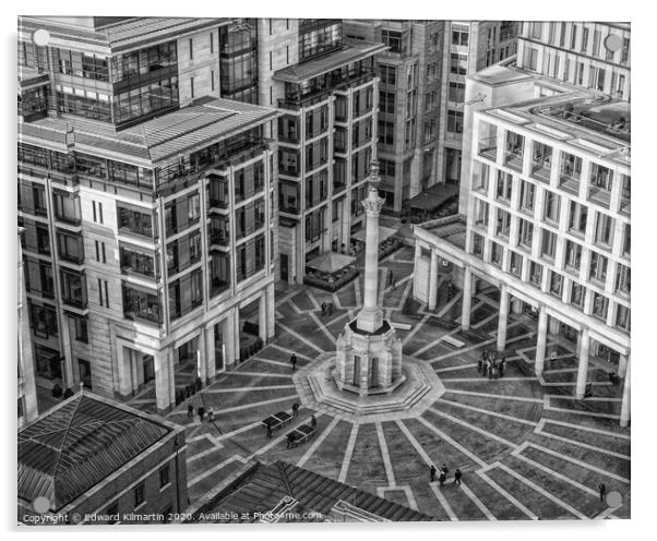 Paternoster Square Acrylic by Edward Kilmartin