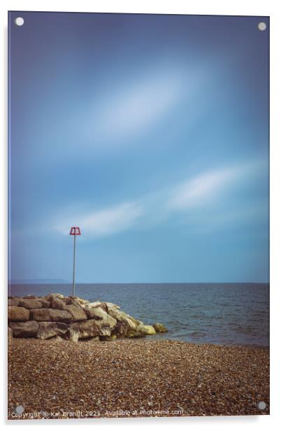 Highcliffe Beach, Dorset Acrylic by KB Photo