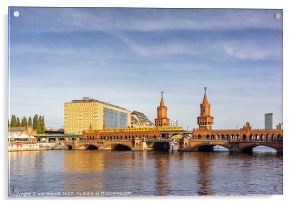 Oberbaum Bridge a& River Spree in Berlin, Germany Acrylic by KB Photo