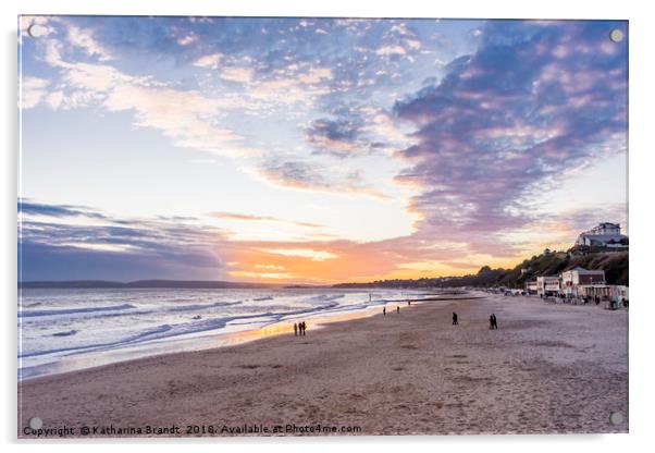 Glorious sunset over Bournemouth Acrylic by KB Photo