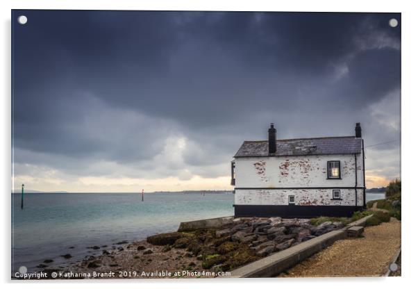 The Watch House along Lepe Beach, Hampshire Acrylic by KB Photo