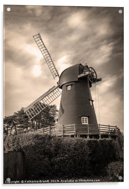 Bursledon Windmill in Hampshire, UK Acrylic by KB Photo