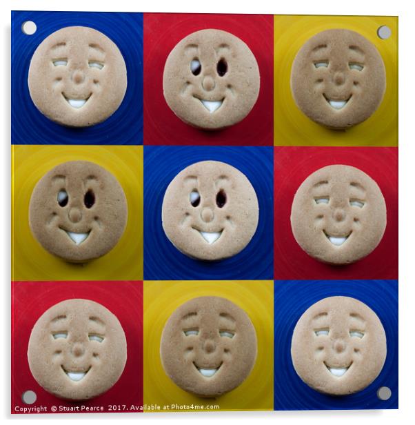 Happy faces Acrylic by Stuart Pearce
