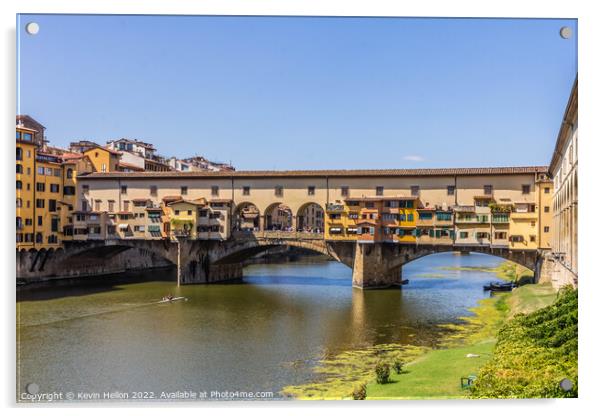 Ponte Vecchio, Florence, Italy Acrylic by Kevin Hellon