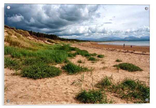 Newborough beach Acrylic by Kevin Hellon