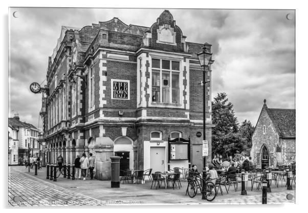 The Old Town Hall, Hemel Hempstead, Acrylic by Kevin Hellon