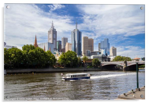 Cruising the Yarra River Acrylic by Kevin Hellon