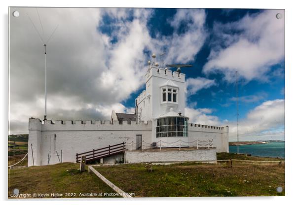 Point Lynas Lighthouse, Anglesey, Gwynedd, Wales Acrylic by Kevin Hellon