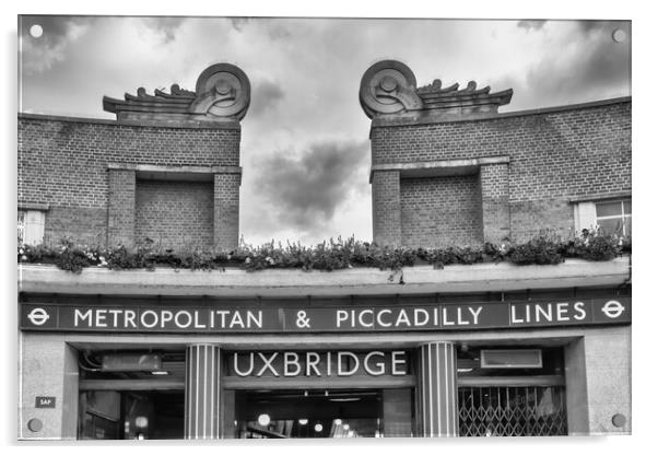 Uxbridge underground station    Acrylic by Kevin Hellon
