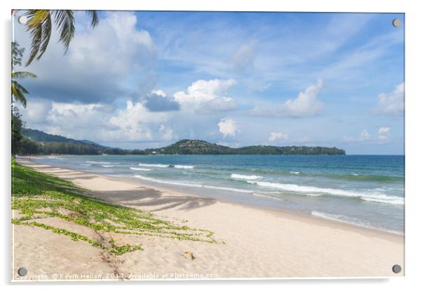 Bang Tao beach, Phuket, Thailand, on a beautiful, sunny day Acrylic by Kevin Hellon