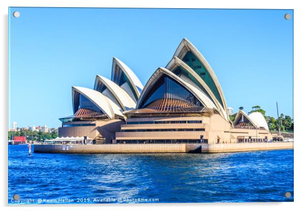View of the Opera House Acrylic by Kevin Hellon