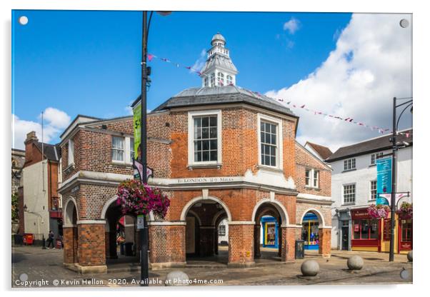 The Cornmarket building on High Street Acrylic by Kevin Hellon