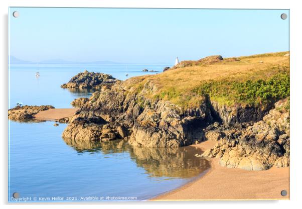 Scenic view of Llanddwyn island Acrylic by Kevin Hellon