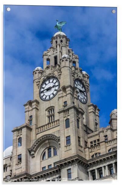 Royal Liver Building  Acrylic by Kevin Hellon