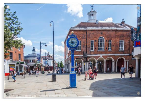 The Millennium clock Acrylic by Kevin Hellon