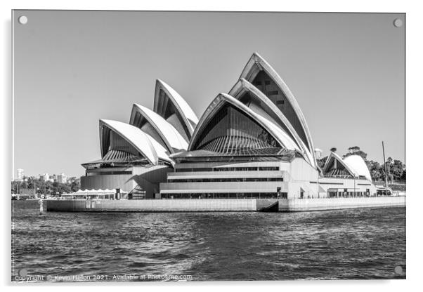 View of the Opera House Acrylic by Kevin Hellon