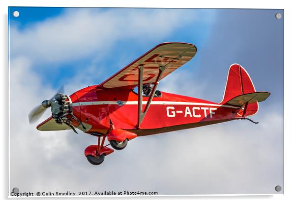 Comper CLA.7 Swift G-ACTF Acrylic by Colin Smedley