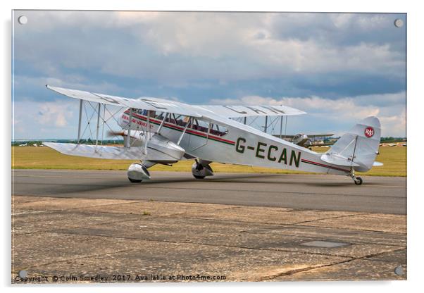 De Havilland DH84 Dragon G-ECAN Acrylic by Colin Smedley