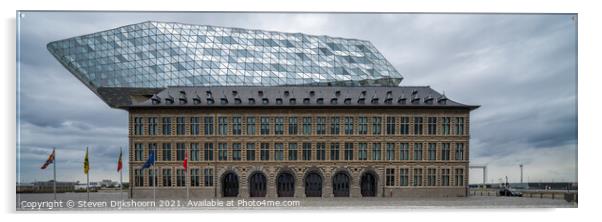 The Port Authority Building in Antwerpen Acrylic by Steven Dijkshoorn
