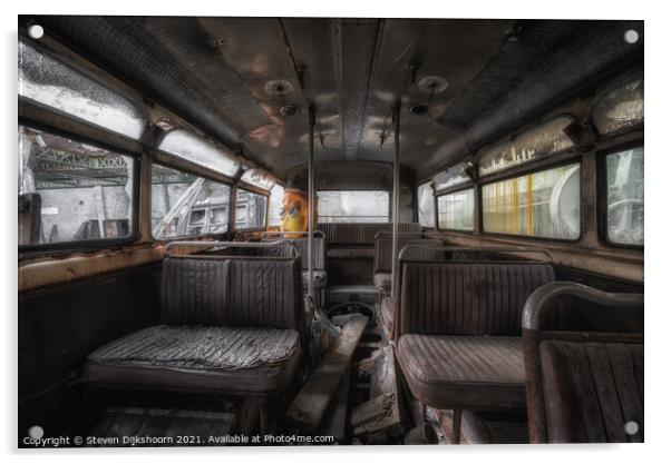 The inside of a far reaching bus Acrylic by Steven Dijkshoorn