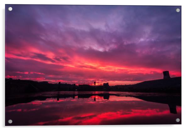 Sunrise over Kynren Acrylic by Darren Lowe