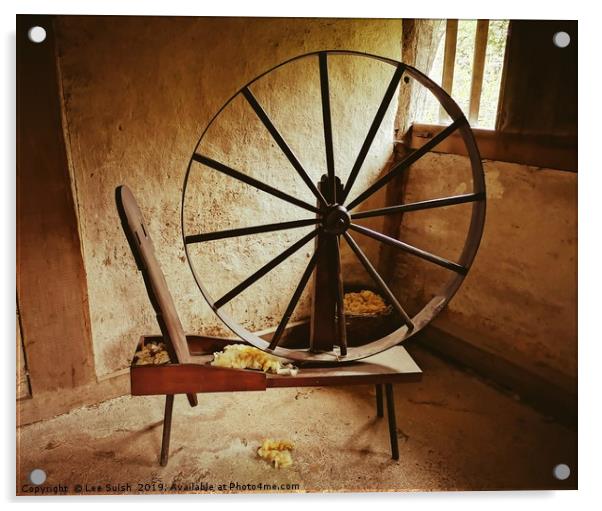 Spinning Wheel Acrylic by Lee Sulsh