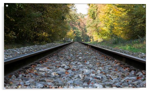 railroad track Acrylic by Chris Willemsen