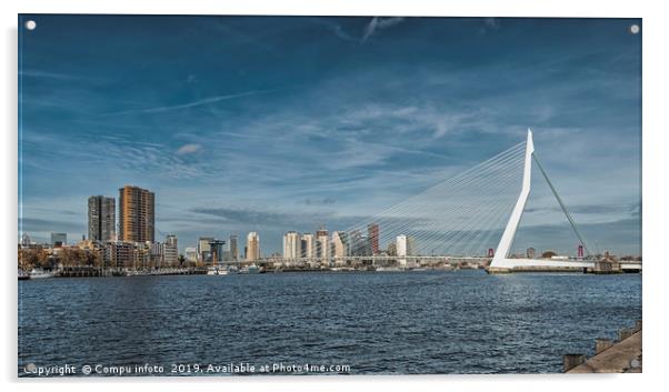 skyline from rotterdam Acrylic by Chris Willemsen